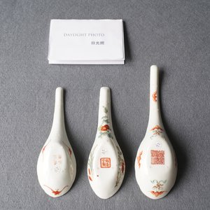 Drie Chinese famille rose lepels, 19/20e eeuw — foto 7