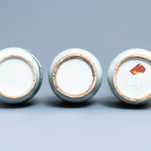 Drie Chinese famille rose vazen, 19/20e eeuw — foto 6