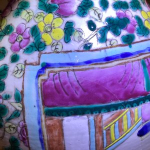 Drie Chinese famille rose vazen, 19e eeuw — foto 43