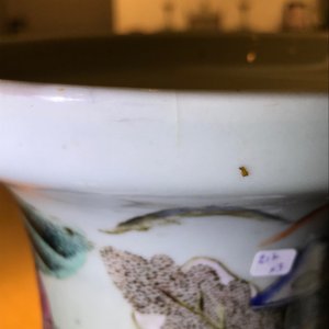 Drie Chinese famille rose vazen, 19e eeuw — foto 8
