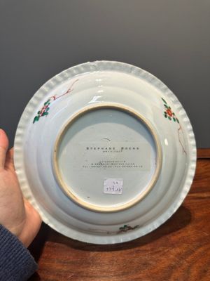 Drie Chinese famille verte borden en een theepot, Kangxi — foto 20