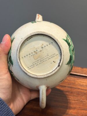 Drie Chinese famille verte borden en een theepot, Kangxi — foto 32
