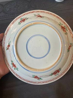 Drie Chinese famille verte borden met feniksen en pioenrozen, Kangxi — foto 30