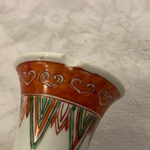 Drie Chinese famille verte flesvormige vazen, Kangxi — foto 8