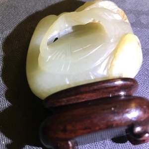 Drie Chinese jade snijwerken, 19/20e eeuw — foto 11