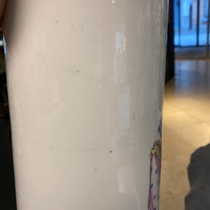 Drie Chinese qianjiang cai hoedensteunen, 19/20e eeuw — foto 31