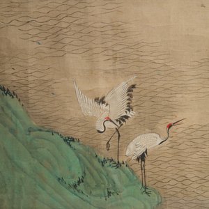Drie Chinese schilderingen op textiel: 'Rivierscènes', 18/19e eeuw — foto 8