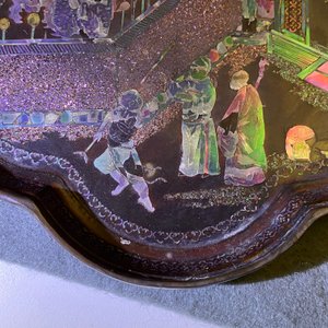 Drie Chinese schotels en twee koppen in lac burgauté, Kangxi — foto 13