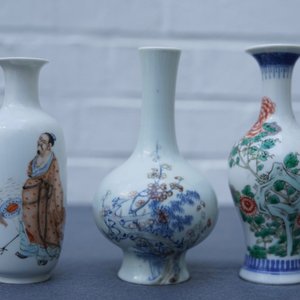 Drie Chinese vazen, diverse merken, 19/20e eeuw — foto 7