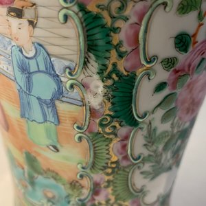 Drie Chinese vazen, een kom en een schotel, 19/20e eeuw — foto 19