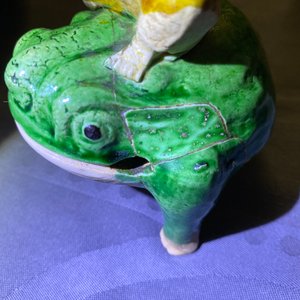 Drie Chinese verte biscuit groepen van Liu Hai op de pad, Kangxi — foto 17