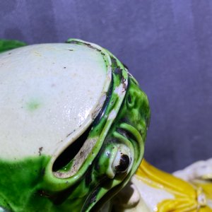 Drie Chinese verte biscuit groepen van Liu Hai op de pad, Kangxi — foto 31