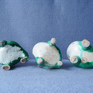 Drie Chinese verte biscuit groepen van Liu Hai op de pad, Kangxi — foto 10