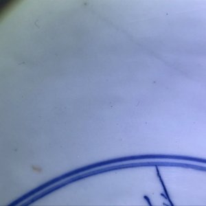 Drie grote Chinese blauwwitte kommen, Kangxi — foto 21