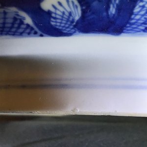 Drie grote Chinese blauwwitte kommen, Kangxi — foto 42