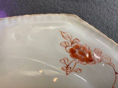 Drie grote Chinese octagonale famille verte schotels, Kangxi — foto 17