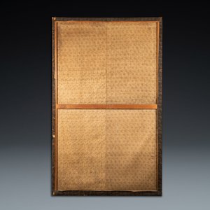 Drie grote Japanse geborduurde zijden panelen, Meiji, 19e eeuw — foto 4