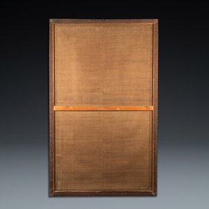 Drie grote Japanse geborduurde zijden panelen, Meiji, 19e eeuw — foto 10