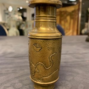 Drie kleine Chinese bronzen vazen, Song en Qing — foto 14