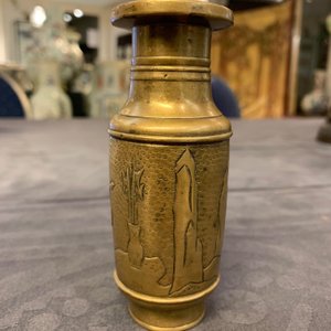 Drie kleine Chinese bronzen vazen, Song en Qing — foto 8