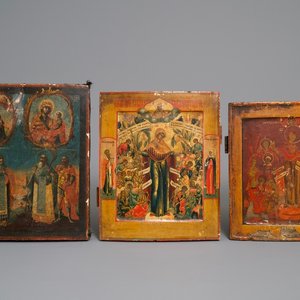 Drie Russische iconen, 18/19e eeuw — foto 1