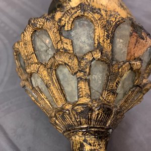 Drie Thaise verguld bronzen, aardewerken en houten votieve beelden, 19e eeuw — foto 13