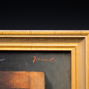 Duitse school, gesign. Dettmann: 'Portret van een bebaarde man', olie op paneel, 19/20e eeuw — foto 3