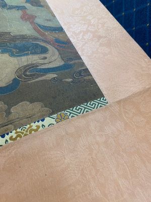 Ecole chinoise: 'Ciel plein de divinités bouddhistes', encre et couleurs sur soie, 18ème — photo 4