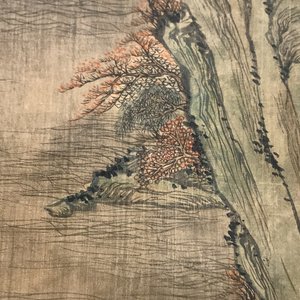 Ecole chinoise, d'après Qiu Ying (c.1494-1551/52), encre et couleurs sur soie: 'paysage montagneux', daté 1545 — photo 21