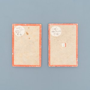 Ecole chinoise de Canton, encre et couleurs sur papier, 19ème: un album et deux boîtes contenants 70 peintures — photo 14