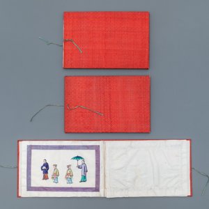 Ecole chinoise de Canton, encre et couleurs sur papier de riz, 19ème: une collection de 39 dessins dans six albums — photo 20