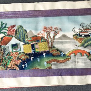 Ecole chinoise de Canton, encre et couleurs sur papier de riz, 19ème: une collection de 39 dessins dans six albums — photo 47