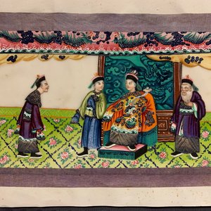 Ecole chinoise de Canton, encre et couleurs sur papier de riz, 19ème: une collection de 39 dessins dans six albums — photo 51