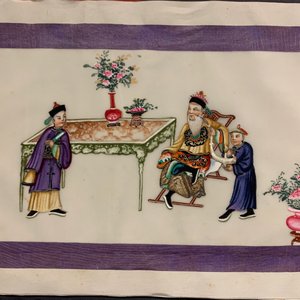 Ecole chinoise de Canton, encre et couleurs sur papier de riz, 19ème: une collection de 39 dessins dans six albums — photo 52
