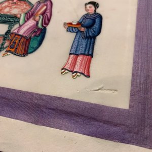 Ecole chinoise de Canton, encre et couleurs sur papier de riz, 19ème: une collection de 39 dessins dans six albums — photo 62