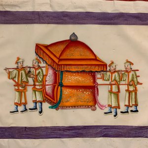Ecole chinoise de Canton, encre et couleurs sur papier de riz, 19ème: une collection de 39 dessins dans six albums — photo 63
