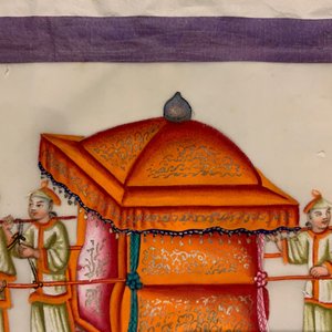 Ecole chinoise de Canton, encre et couleurs sur papier de riz, 19ème: une collection de 39 dessins dans six albums — photo 64