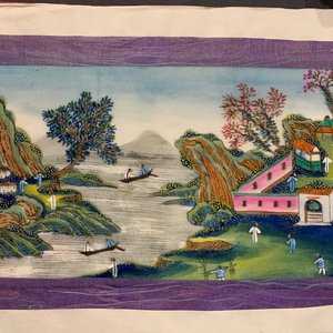 Ecole chinoise de Canton, encre et couleurs sur papier de riz, 19ème: une collection de 39 dessins dans six albums — photo 88