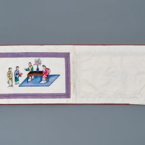 Ecole chinoise de Canton, encre et couleurs sur papier de riz, 19ème: une collection de 39 dessins dans six albums — photo 10