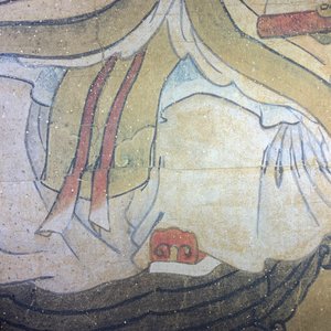 Ecole chinoise, encre et couleurs sur papier, 19ème siècle: 'Le roi de l'enfer' — photo 17