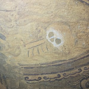 Ecole chinoise, encre et couleurs sur papier, 19ème siècle: 'Le roi de l'enfer' — photo 25