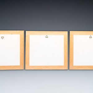 Ecole chinoise, encre et couleurs sur papier: trois scènes narratives, 19ème — photo 2