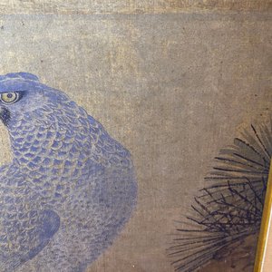 Ecole chinoise, encre et couleurs sur soie, 17/18ème: 'Un faucon de chasse' — photo 25