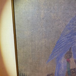Ecole chinoise, encre et couleurs sur soie, 17/18ème: 'Un faucon de chasse' — photo 27