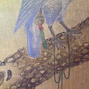 Ecole chinoise, encre et couleurs sur soie, 17/18ème: 'Un faucon de chasse' — photo 31