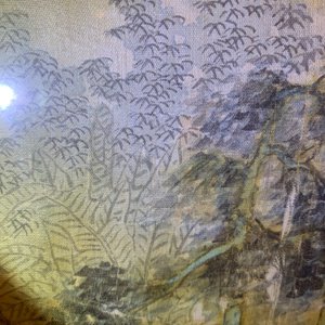 Ecole chinoise, encre et couleurs sur soie, 20ème: 'Trois vues de paysages' — photo 39