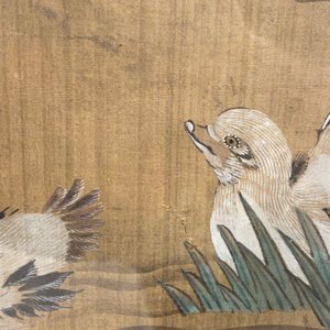 Ecole chinoise, encre et couleurs sur soie: 'Canards et oiseaux au bord d'une rivière', fin du Ming/début du Qing — photo 16