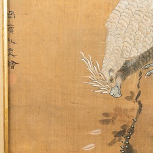 Ecole chinoise, encre et couleurs sur soie: 'Canards et oiseaux au bord d'une rivière', fin du Ming/début du Qing — photo 5