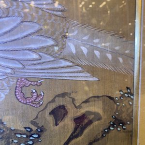 Ecole chinoise, encre et couleurs sur soie: 'Paysage aux oiseaux', 17/18ème — photo 17