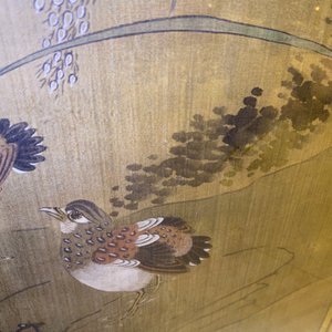 Ecole chinoise, encre et couleurs sur soie: 'Paysage aux oiseaux', 17/18ème — photo 30